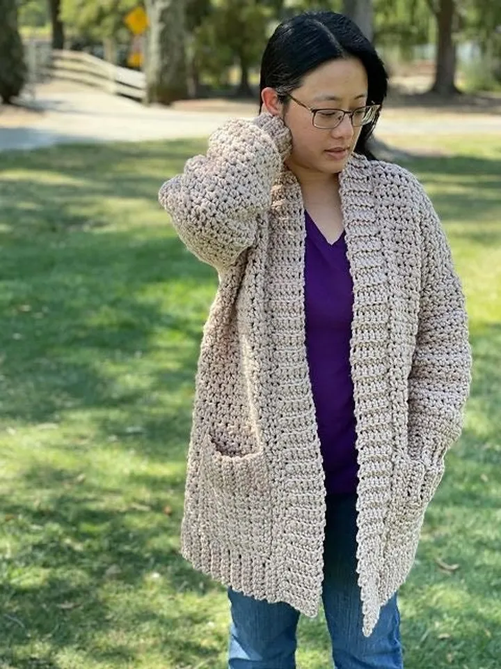 Crochet cardigan pattern, sweater pattern, easy crochet cardigan, fall cardigan crochet instant download