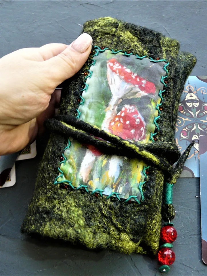 Tarot bag Mushrooms