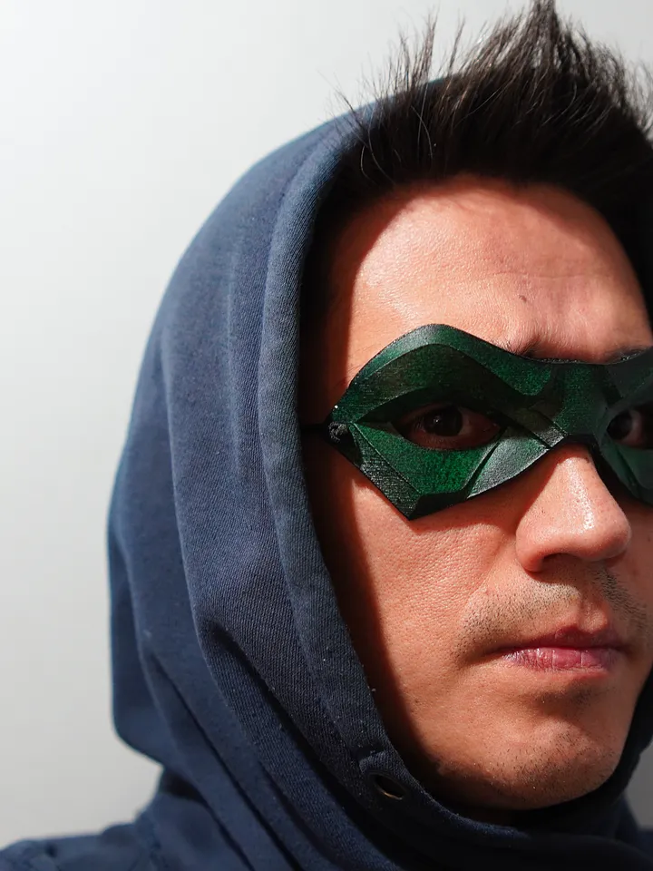 ROBIN 5 Green Mask from Batman Robin 5 Batman mask