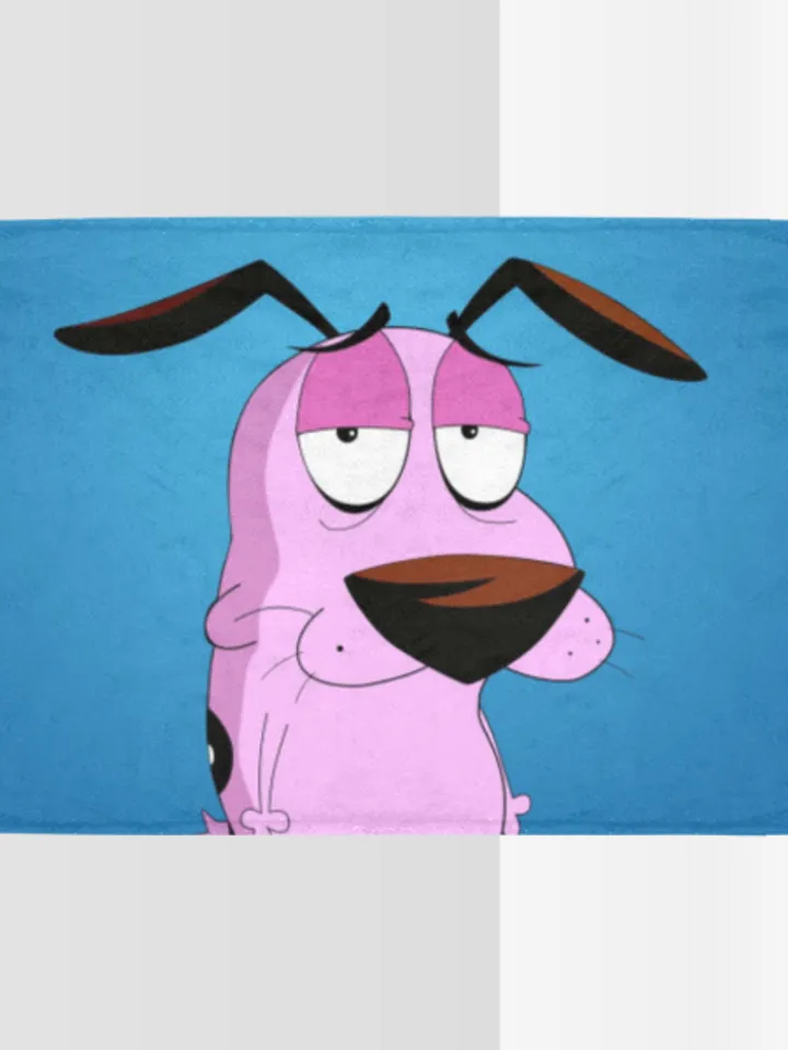 Courage The Cowardly Dog Blanket Lightweight Soft Microfiber Fleece