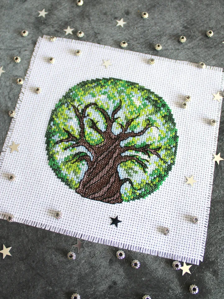 Cross stitch pattern Tree, digital cross stitch pattern PDF