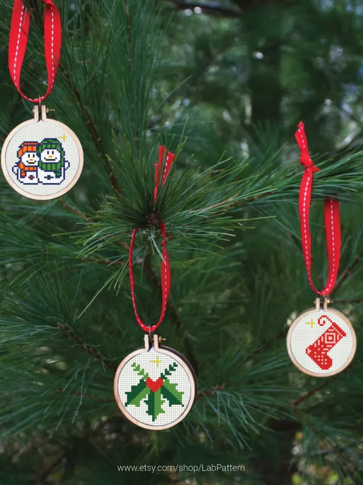 Christmas Advent Calendar New Year decor Holiday cross stitch pattern, counted, chart, gift DIY, embroidery, instant PDF