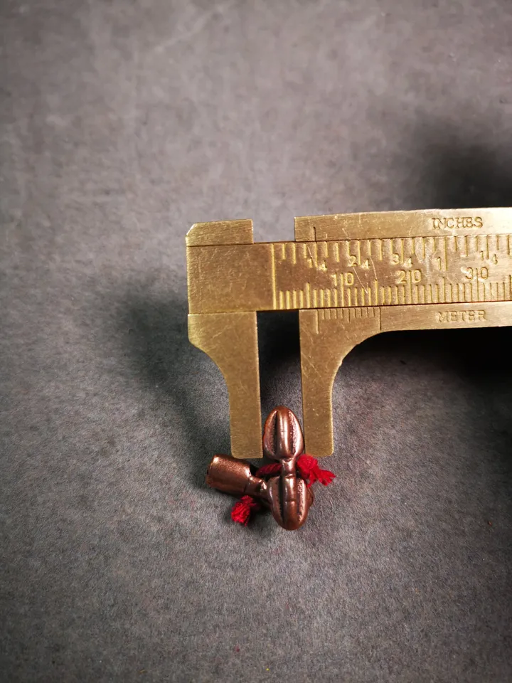 Gandhanra Handmade Tibetan Amulet Pendant,Mini Vajra and Dorje Bell, Mala Marker Bead Accessories, Made of Red Copper