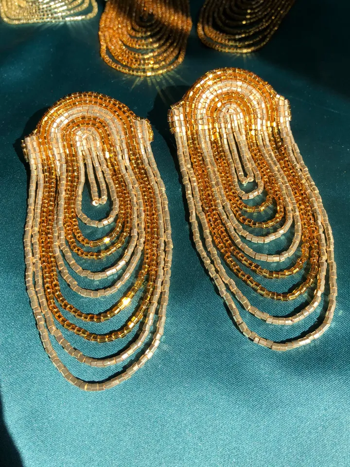 Cascade Beaded Earrings