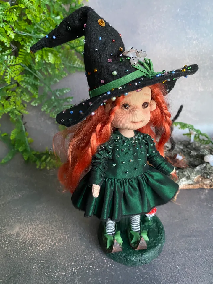 CUTE WITCH DOLL HANDMADE