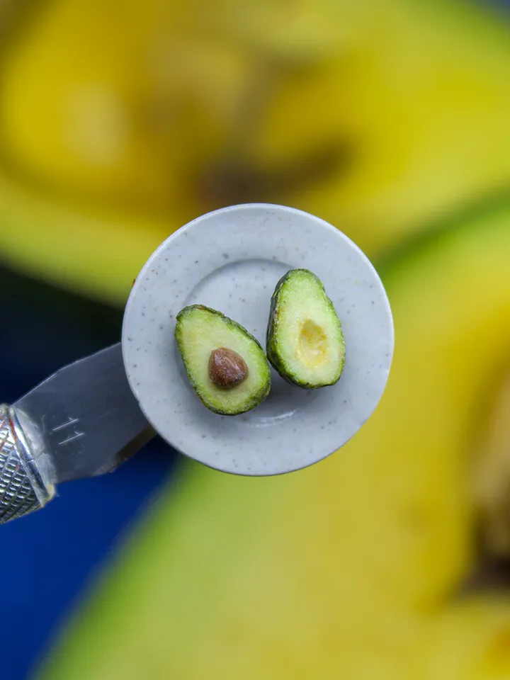 TUTORIAL Miniature avocado with polymer clay