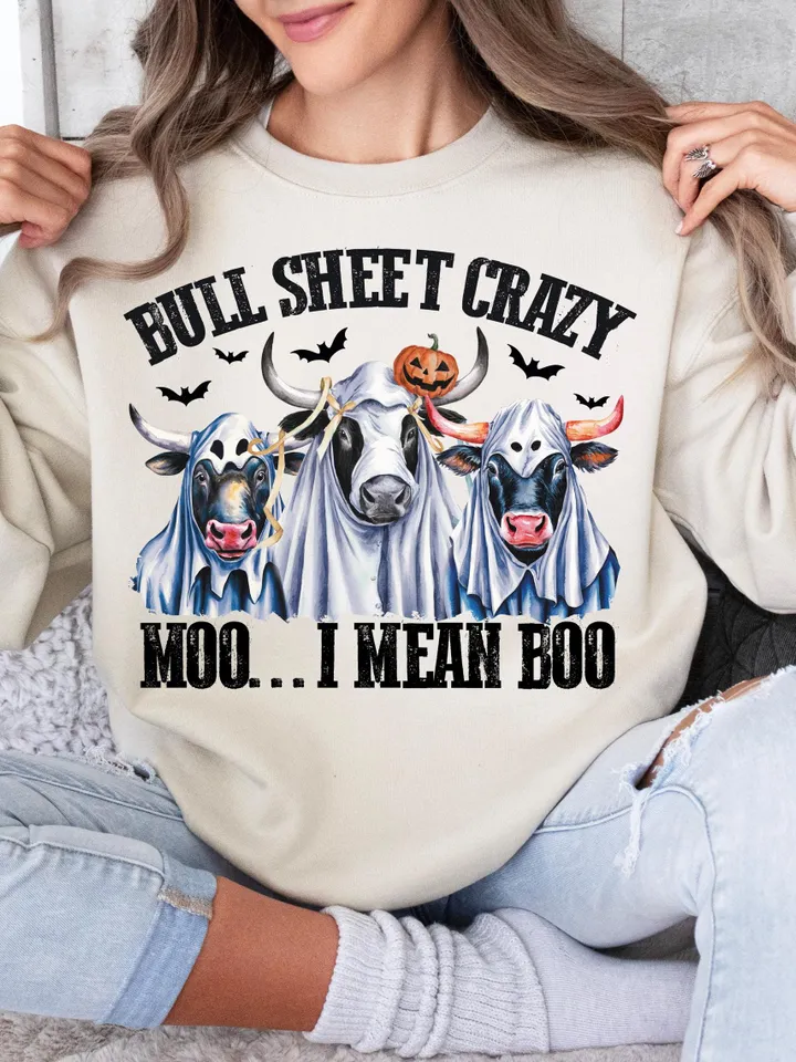 Bull Sheet PNG, Halloween Png, Bull Png, Ghost Cows Png, Funny Cow Png, Fall Png, Cow Lover Png, Spooky Season Png, Instant Download