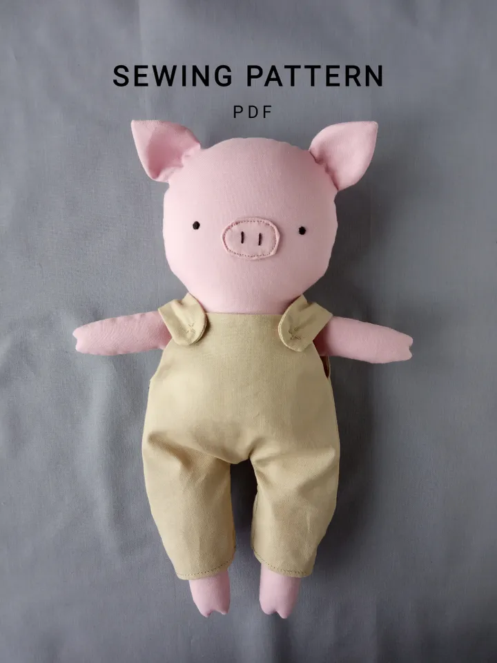 Pig Doll Sewing Pattern PDF