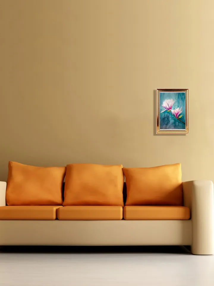 Magnolia flower love soul abstract home wall decor, Clipart JPG, original Digital Art by AeroDreamSoul
