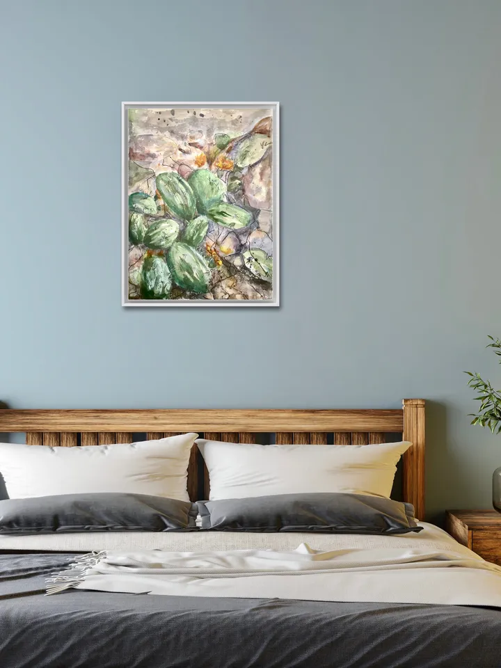 Cactus flower,original watercolour mix media painting on watercolour paper,original and prints available.