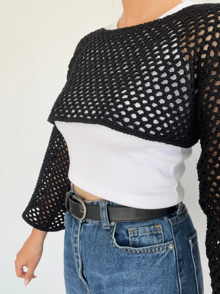 crochet mesh top pattern , mesh sweater, Crop Sweater, Mesh Pattern, Crop Top , Crochet Mesh Jumper