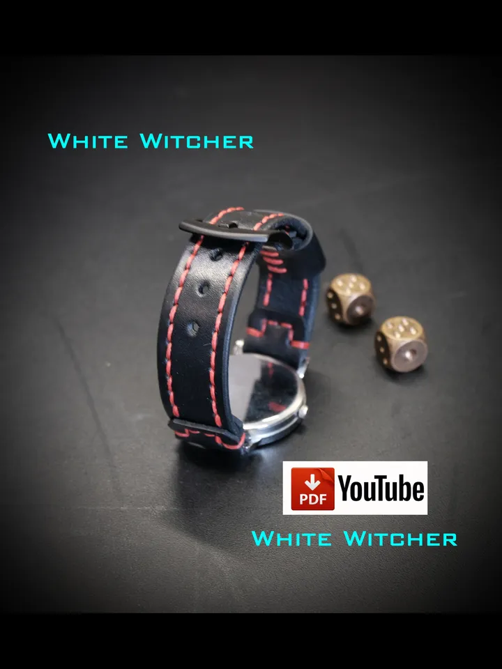 Watch strap - three sizes - pdf leather pattern.OTH27