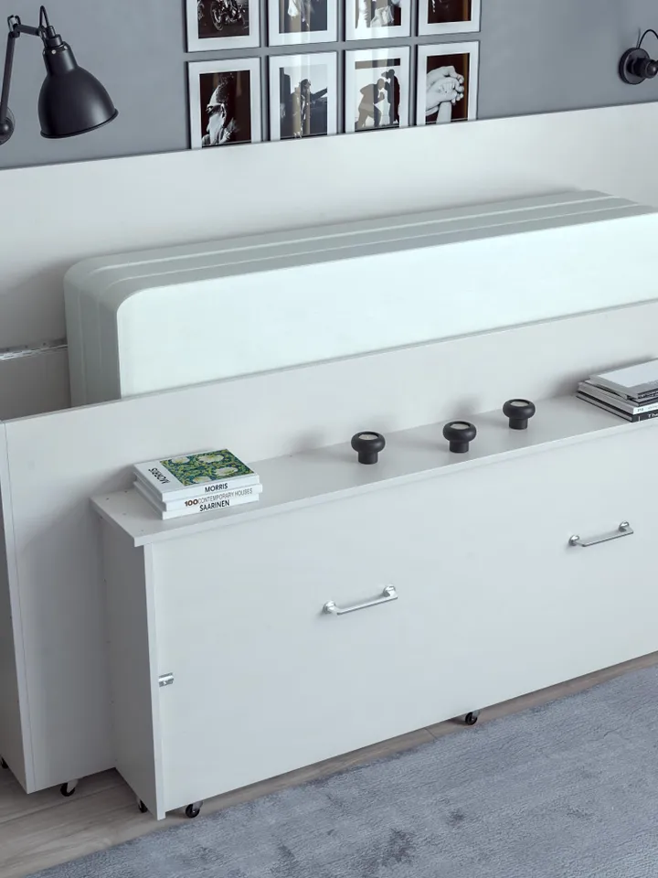 DIY, PDF, Folding Bed Plans, Roll Out Bed, Queen Size