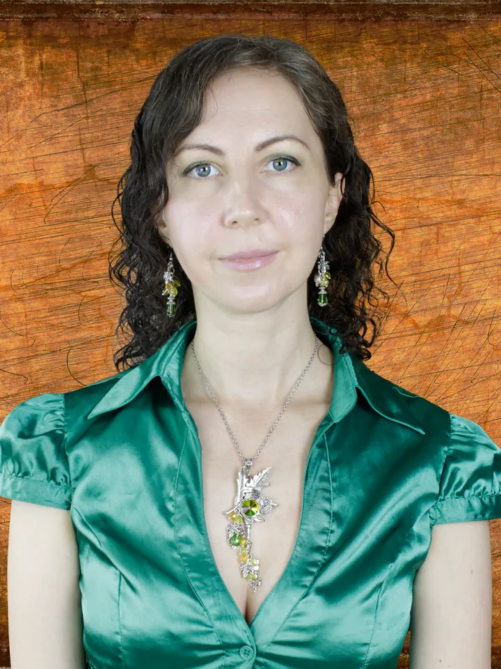 Handmade Unique Beautiful Set of Jewelry with Swarovski "Magic Garden"