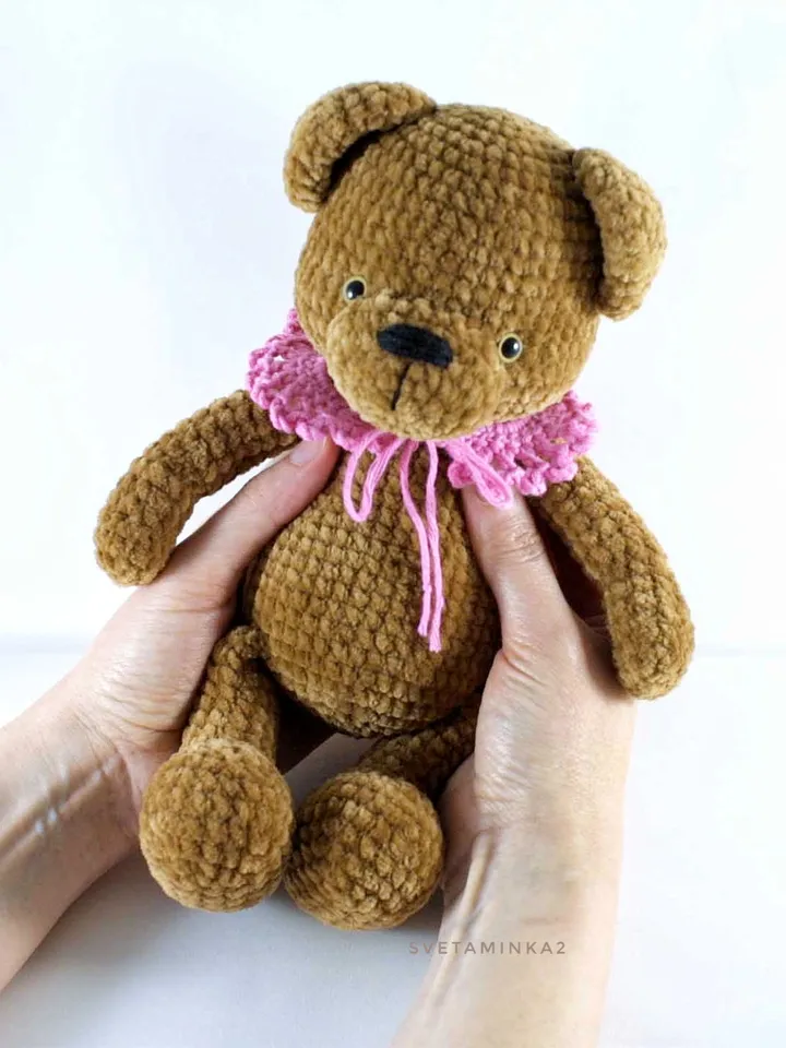 Crochet Teddy Bear Pattern. Amigurumi Plush Animal. Digital Download. PDF.