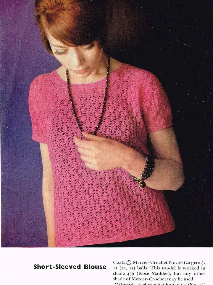 Top crochet pattern, blouse crochet pattern, women ladies top blouse pattern pdf instant download