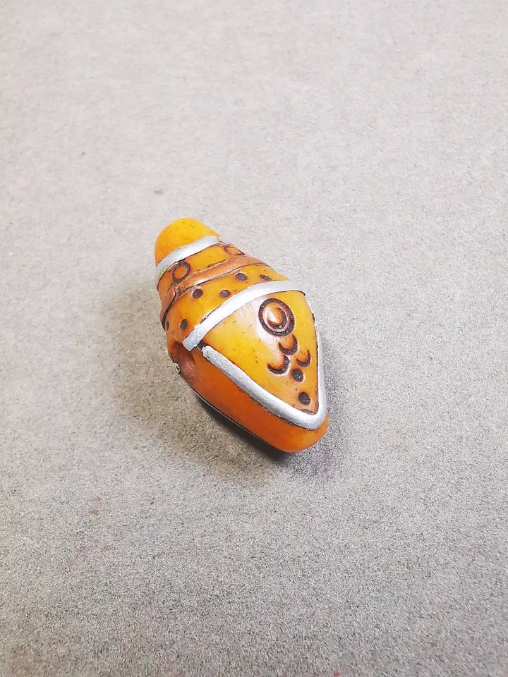 Gandhanra Bone Carved Tibetan Niang La Tsa Tsa Statue,Stupa Amulet,Pagoda Pendant