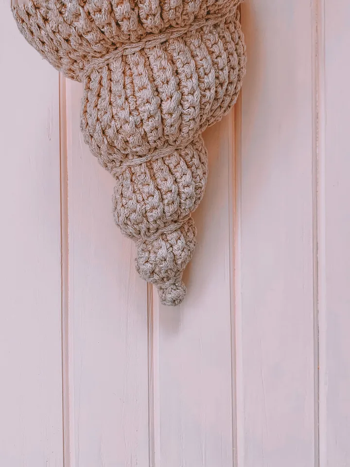 Basket shell, bathroom storage, cotton basket, crochet basket, wall hanging, cotton organiser, interior gift