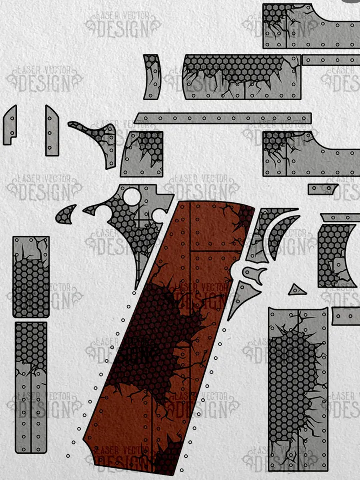VECTOR DESIGN Colt 1911 government Metal tearing