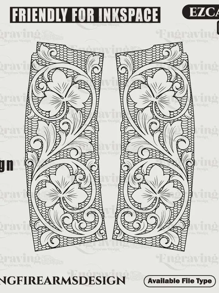 PMAG Scrolling Pattern Design Svg,lasercut,laserengraving,fiberlaser,engravingfiles,laserpattern,engravingdesign,engravingpattern,metalart