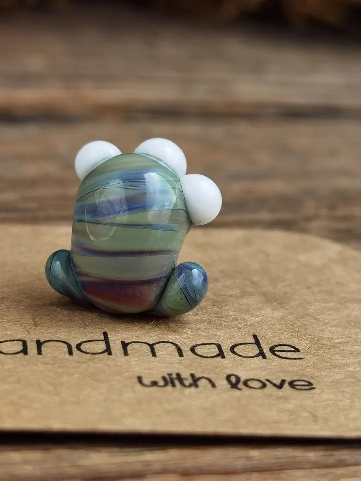 Tiny monster miniature, glass monster figurine, monster sculpture for terrarium decoration or fairy garden decor