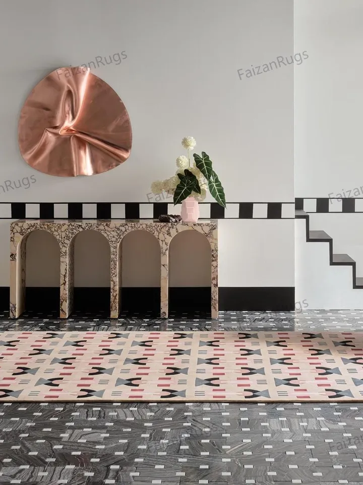 Buy 8x10 Area Rugs Hand Tufted Pink Color Rug 100% Wool For Living Room, Bed Room, Kids Room In Any Size 10x14,10x12,9x12,8x10