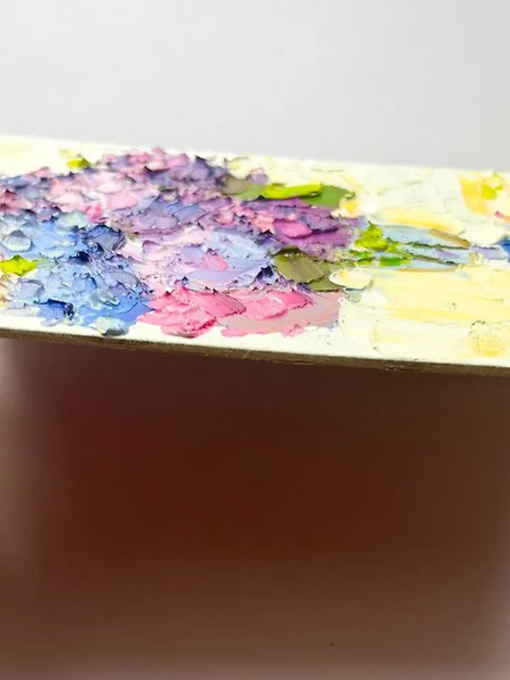 Hydrangea painting Small Original Painting Flower Art