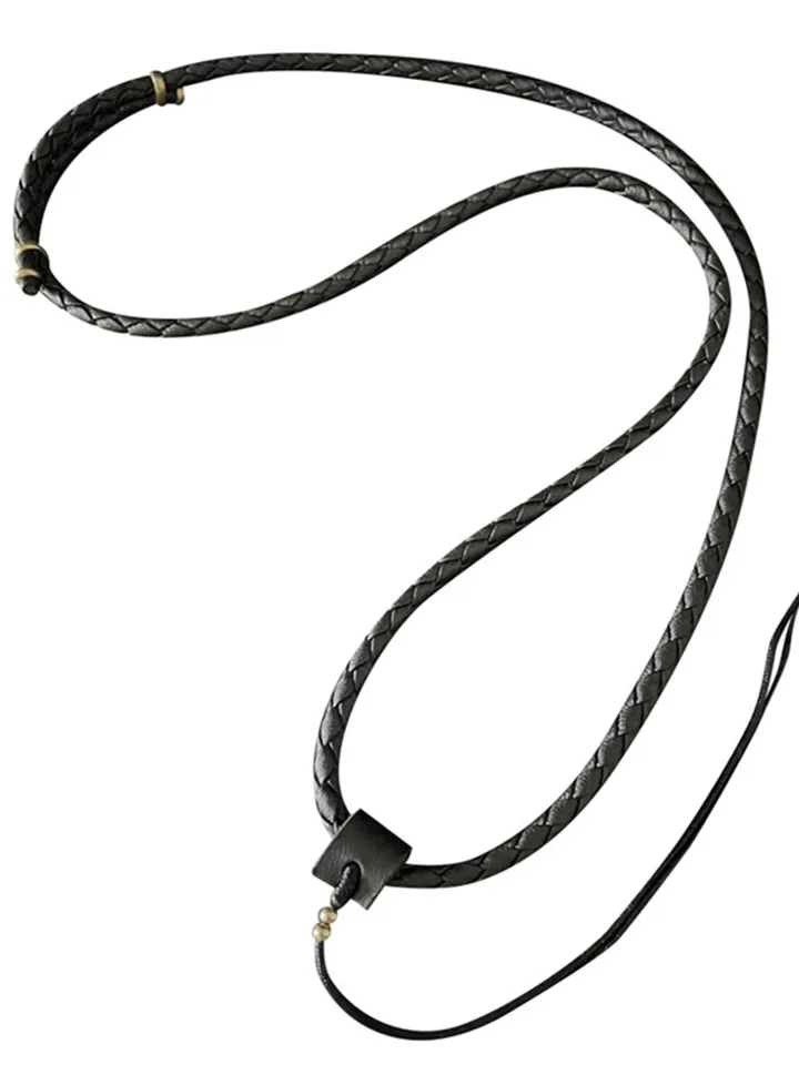 Gandhanra Handmade Leather Cord for Amulet Pendant,Necklace,can be adjustable