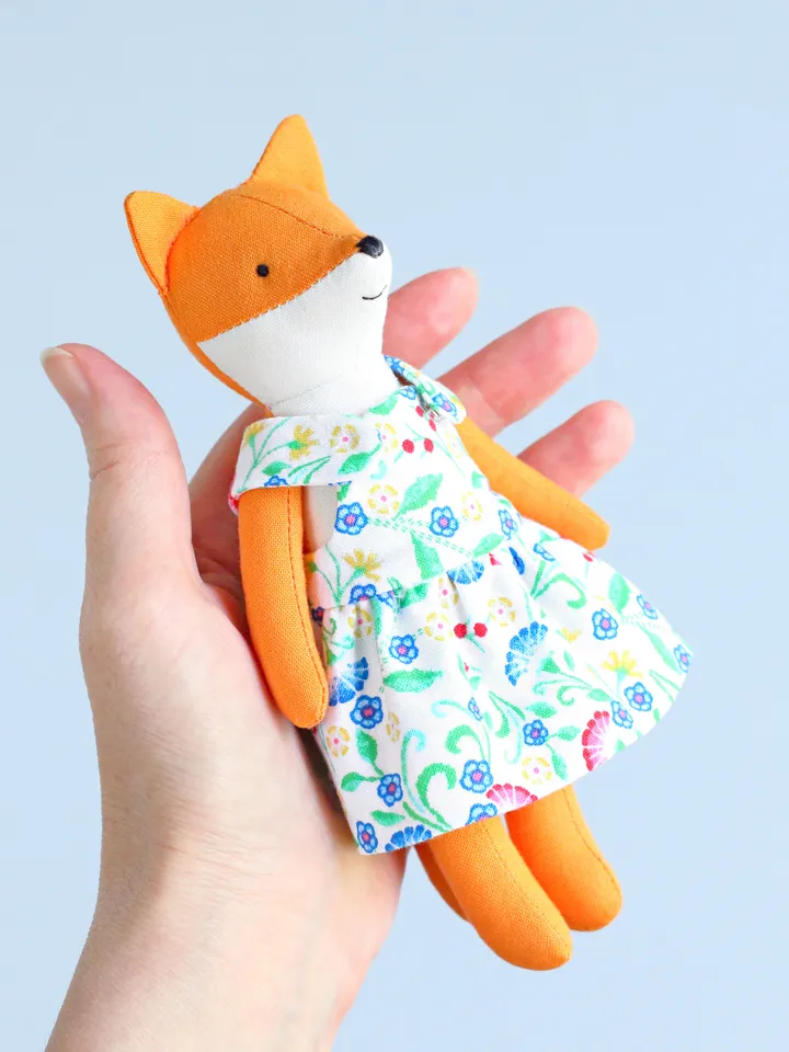 PDF Mini Fox Stuffed Animal Sewing Pattern