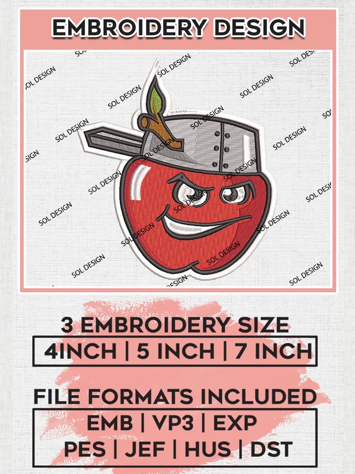 MiLB Fort Wayne TinCaps Embroidery Design Files, MiLB Fort Wayne TinCaps Logo, Minor League Baseball Logo Embroidery Designs, MiLB embroidery designs, Machine embroidery designs, Digital Download