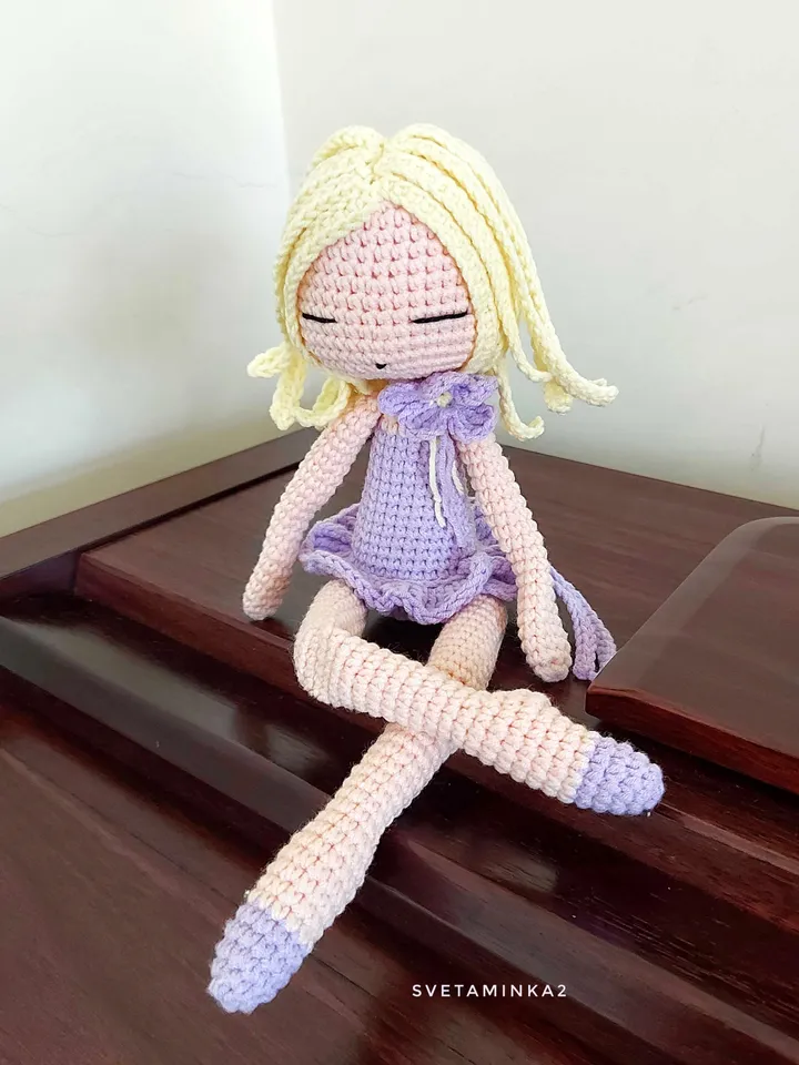 Crochet Doll Pattern Amigurumi. Digital Download. PDF.