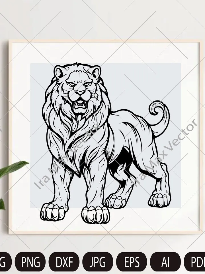 Lion svg, Lion Head svg , Lion standing svg , Lion King svg , Lions Mascot svg , Leo svg ,Lion Head ,Lion Printable, Lion heraldry