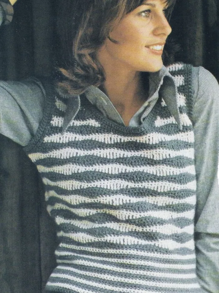 Crochet vest pattern, waistcoat crochet pattern, women vest pattern pdf