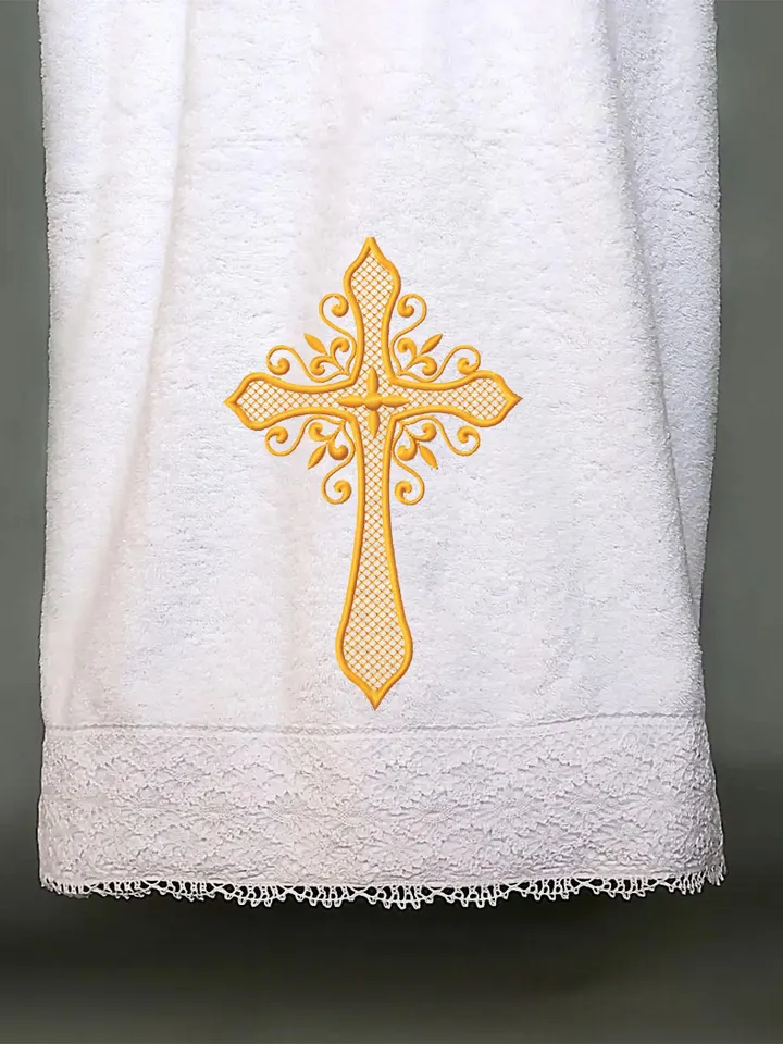 Religious cross embroidery design Machine embroidery pattern 4 sizes, Embroidery files christian cross, Catholic embroidery Holy cross #R48