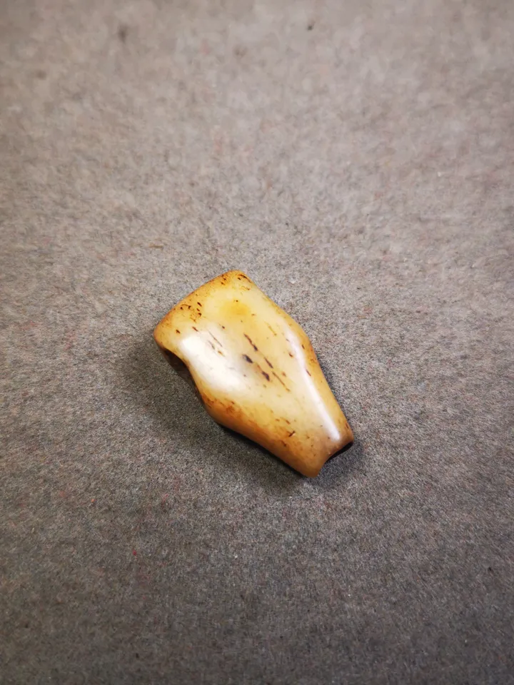 Gandhanra Tibetan Yak Bone Carved Guru Bead,T-drilled 3-Hole Prayer Bead,Mala Bead,Connector Bead for Buddhist Bead Accessories