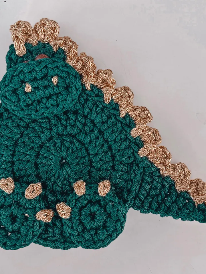 Crochet pattern dragon coaster PDF Digital instant download, Video tutorial, Storage organization, Christmas ornament, Table decor, holster