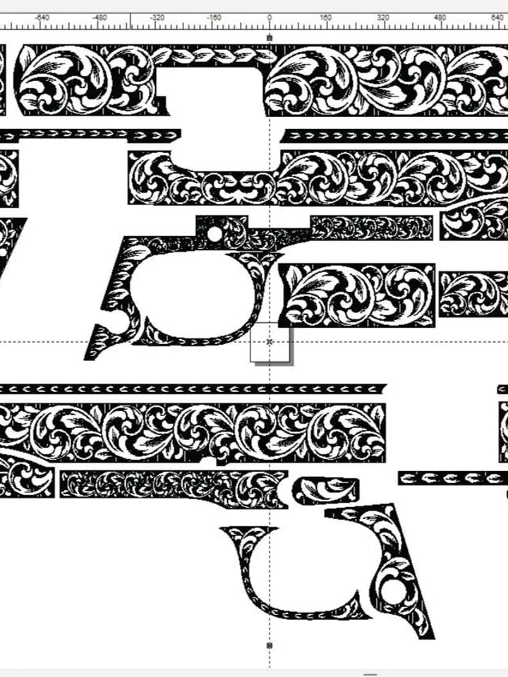 Engraving Firearms Design Tisas1911 Scroll Design