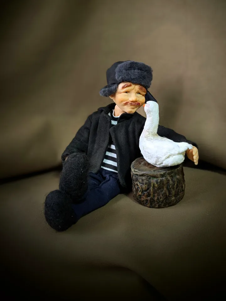 A handmade doll.