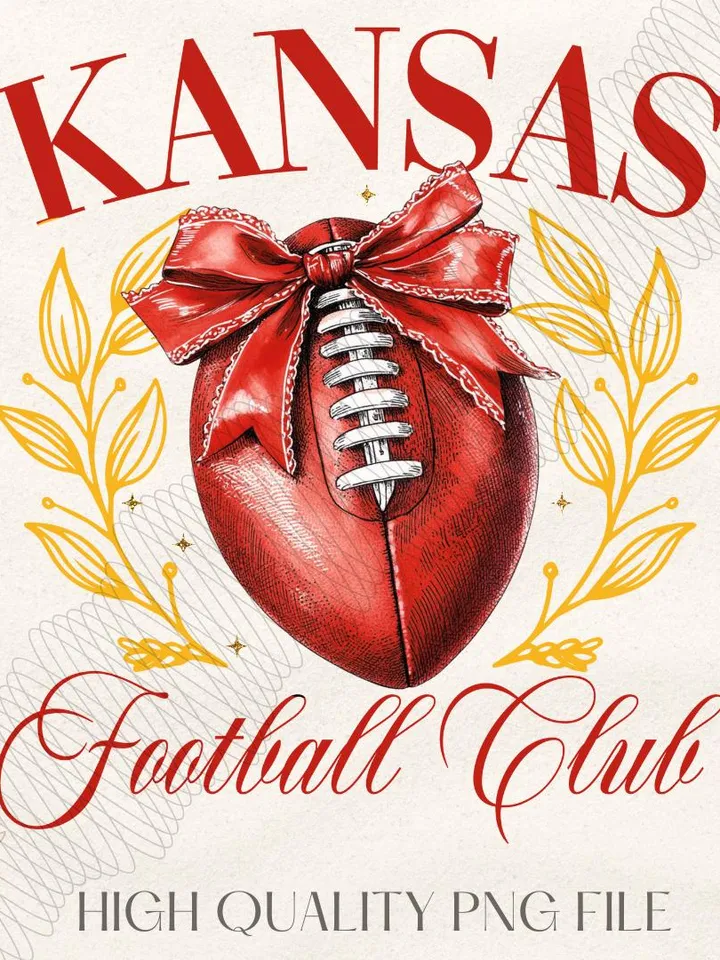 Football png, Coquette Football PNG, K City Football PNG, Football Team PNG, K City Football Sweatshirt, Football Red Team Football Club