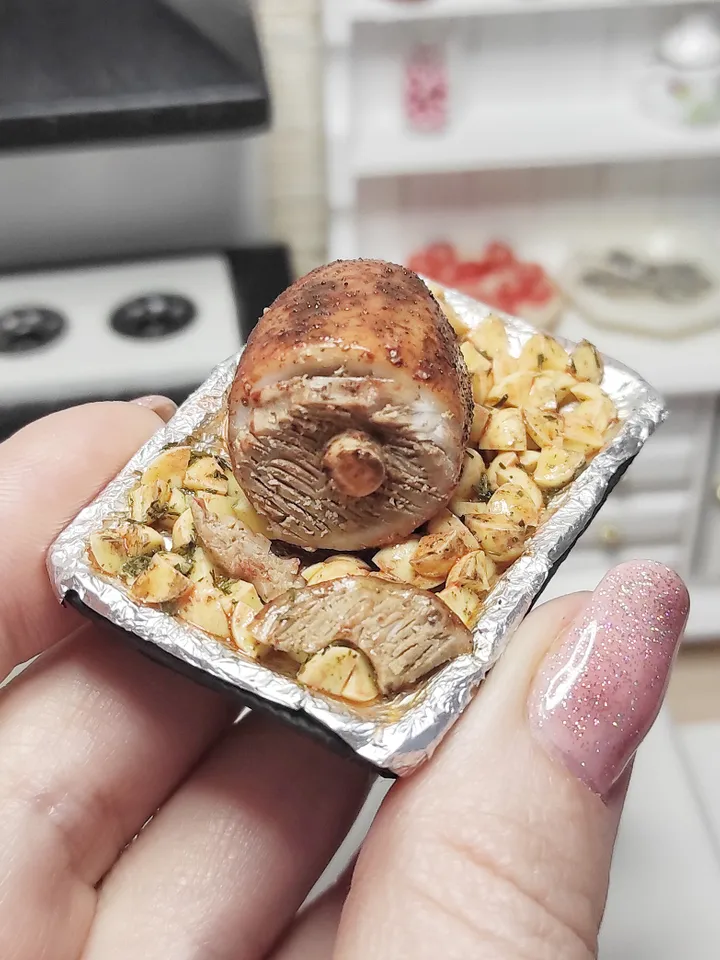 Small food, micro, miniature, food for dolls, scale 1 6, dollhouse, mini food, dollhouse miniature, meat for dolls