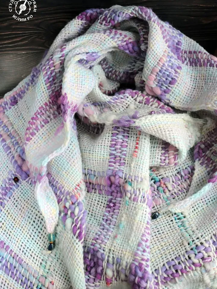 Hand Woven and Handspun Shawl boho style