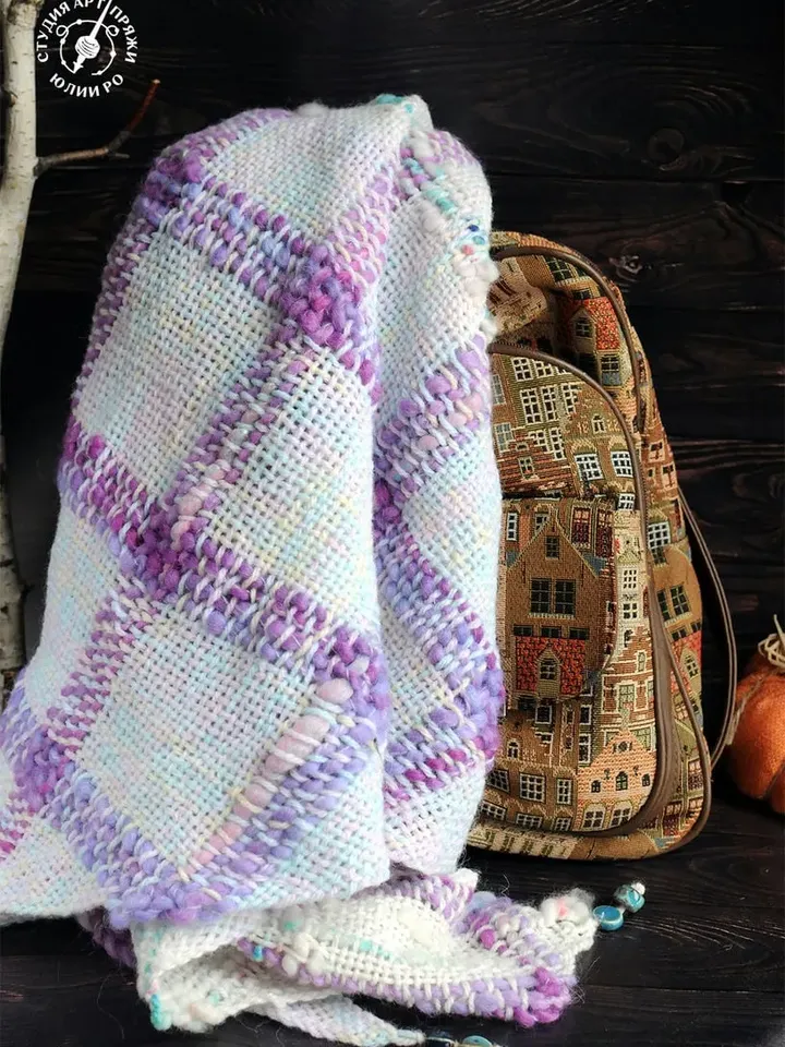Hand Woven and Handspun Shawl boho style