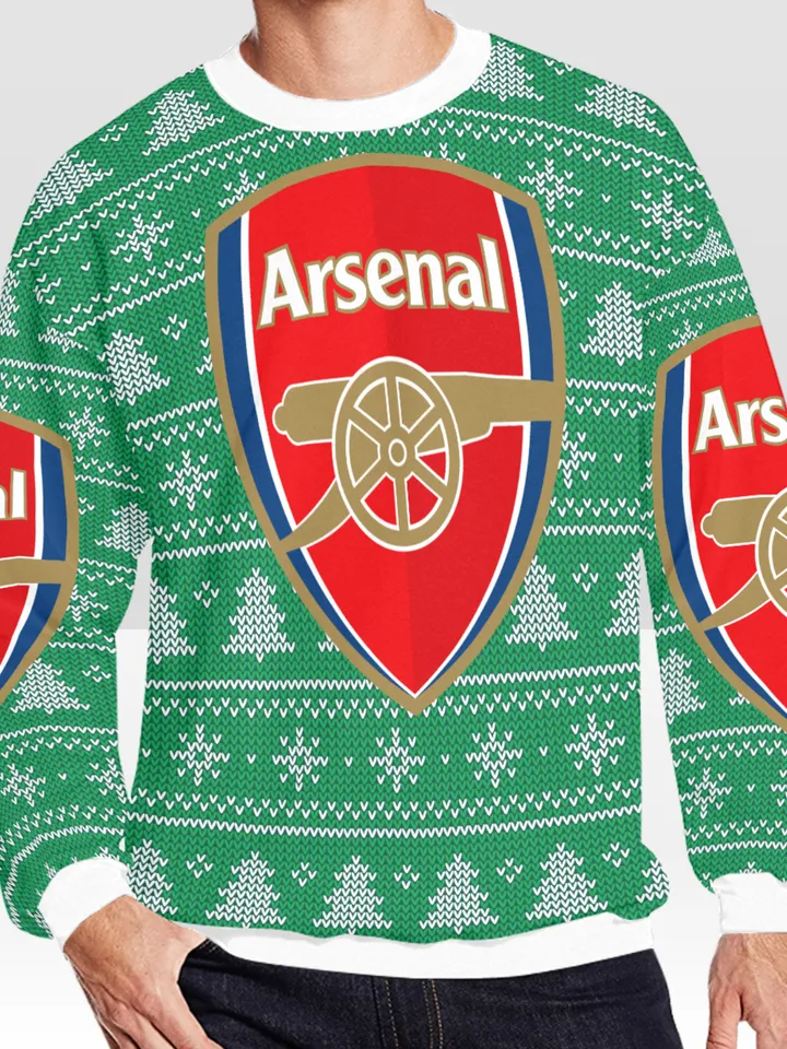 Arsenal Ugly Christmas Sweater, Christmas Sweatshirt
