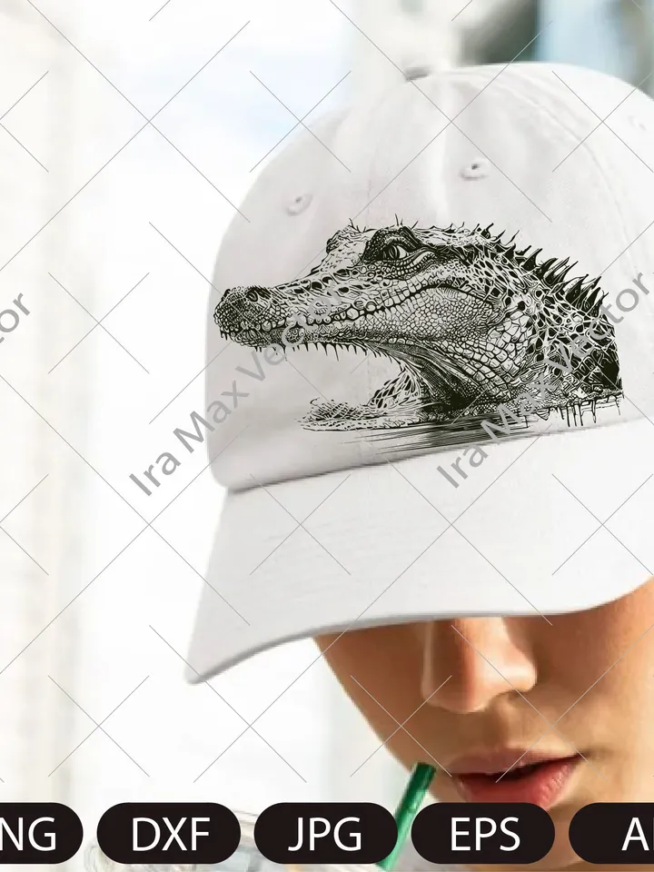 Crocodile Svg, Crocodile Clipart, Crocodile Png, Crocodile Head, Crocodile face, Crocodile detailed, Crocodile Silhouett
