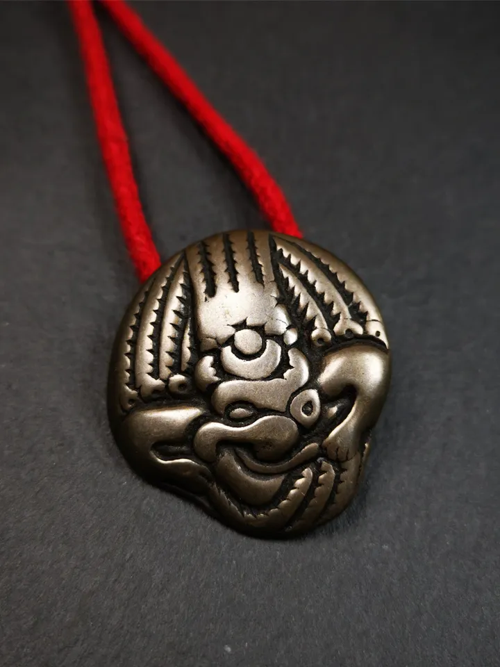 Gandhanra Unique Tibetan Buddhist Amulet Garuda,Garula,Suparna,Golden-winged Bird Pendant,Made of Thokcha,1.54"