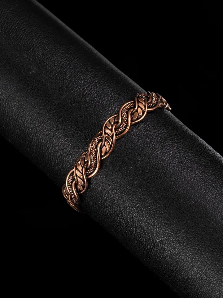 Wire wrapped copper bracelet for woman Antique style copper jewelry WireWrapArt