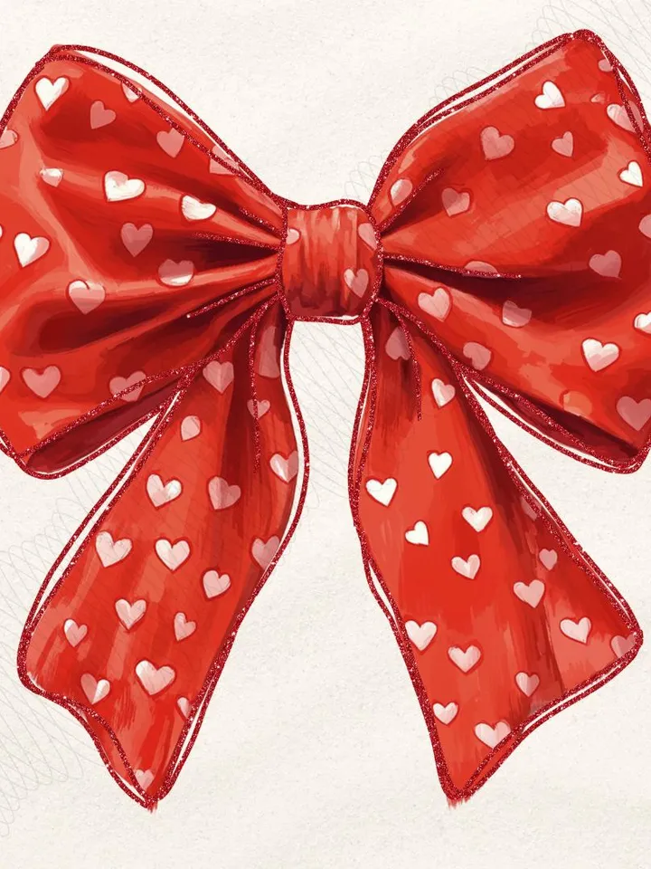 Valentine day Heart Coquette bow Png, Retro Valentine Shirt Design, Valentine Png, Valentine Love Png, Heart Valentine bow png