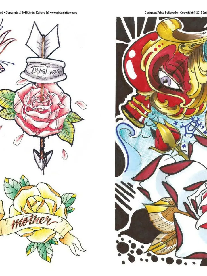 200 Rose Tattoo