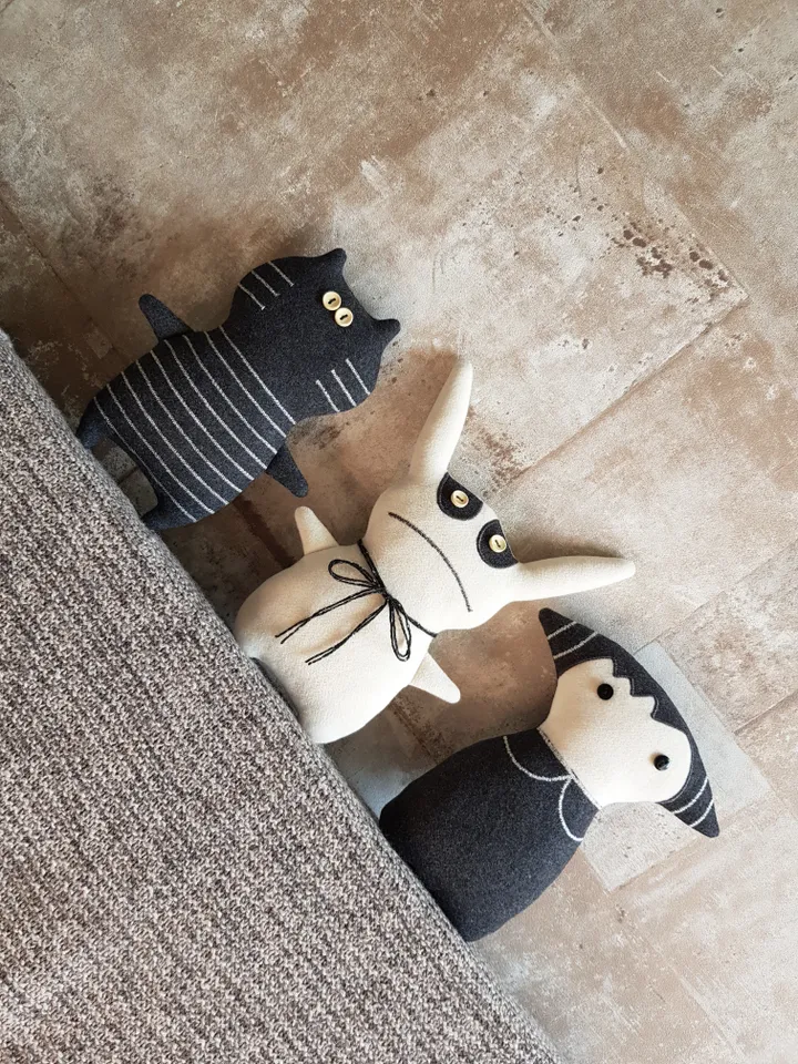 Rabbit Sewing Pattern PDF, Creepy Doll diy, Stuffed animal pattern