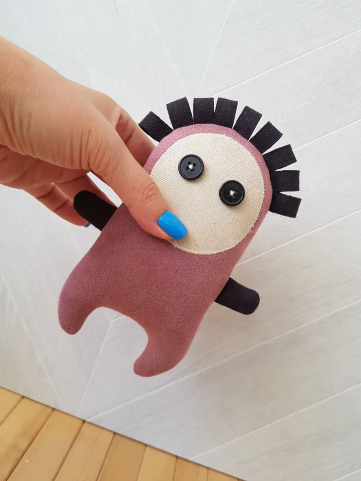 Pink ghost sewing pattern PDF, halloween doll diy, Digital tutorial in english
